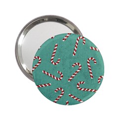 Christmas Candy Cane Background 2.25  Handbag Mirrors