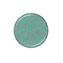 Christmas Candy Cane Background Hat Clip Ball Marker (10 Pack) by danenraven