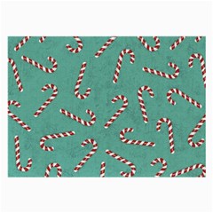 Christmas Candy Cane Background Large Glasses Cloth (2 Sides) by danenraven