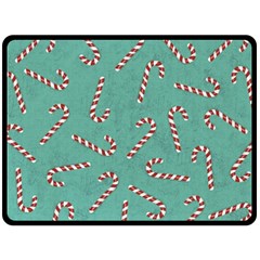 Christmas Candy Cane Background Double Sided Fleece Blanket (large)  by danenraven