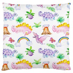 Dinosaurs Are Our Friends  Large Cushion Case (two Sides) by ConteMonfrey