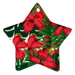 Tulips Design Star Ornament (two Sides) by designsbymallika