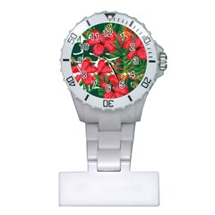 Tulips Design Plastic Nurses Watch by designsbymallika