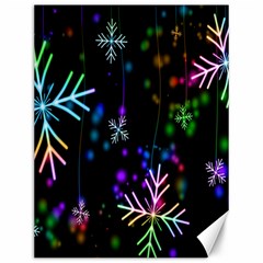 Snowflakes Lights Canvas 12  X 16  by artworkshop