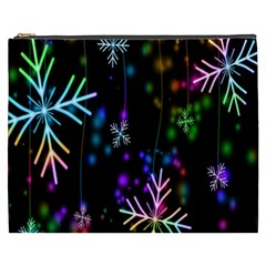 Snowflakes Lights Cosmetic Bag (xxxl) by artworkshop