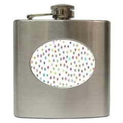 Snow Winter Ice Cold Hip Flask (6 Oz) by artworkshop