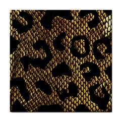 Metallic Snake Skin Pattern Tile Coaster