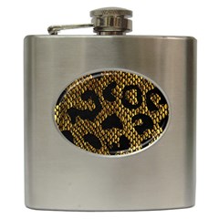 Metallic Snake Skin Pattern Hip Flask (6 Oz) by BangZart