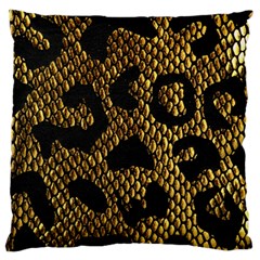 Metallic Snake Skin Pattern Standard Flano Cushion Case (one Side)