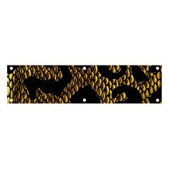 Metallic Snake Skin Pattern Banner and Sign 4  x 1 