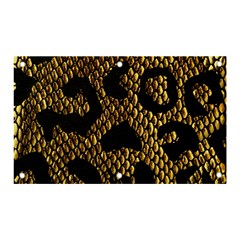 Metallic Snake Skin Pattern Banner and Sign 5  x 3 