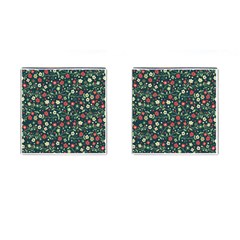 Flowering Branches Seamless Pattern Cufflinks (square)