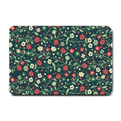 Flowering Branches Seamless Pattern Small Doormat 