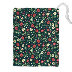 Flowering Branches Seamless Pattern Drawstring Pouch (5xl)