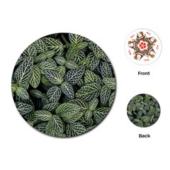 Leaves Foliage Botany Plant Playing Cards Single Design (round)