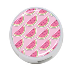 Pink Melon Wayermelon Pattern Food Fruit Melon 4-port Usb Hub (two Sides)