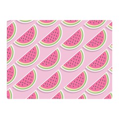 Pink Melon Wayermelon Pattern Food Fruit Melon Double Sided Flano Blanket (mini) 