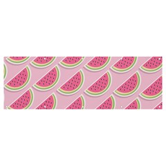 Pink Melon Wayermelon Pattern Food Fruit Melon Banner And Sign 12  X 4  by Ravend