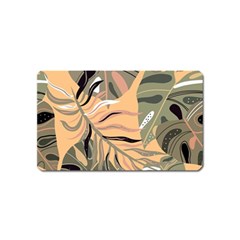 Leaves Monstera Picture Print Pattern Magnet (name Card) by Ravend