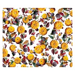 Pumpkin Fruit Flower Pattern Double Sided Flano Blanket (small) 