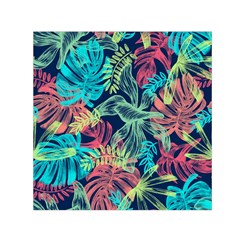 Sheets Tropical Picture Plant Pattern Square Satin Scarf (30  X 30 )