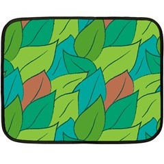 Leaves Pattern Autumn Background Fleece Blanket (mini)