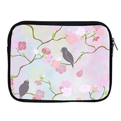 Bird Blossom Seamless Pattern Apple Ipad 2/3/4 Zipper Cases