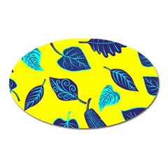 Sheets Pattern Picture Detail Oval Magnet