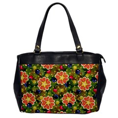 Fruits Star Blueberry Cherry Leaf Oversize Office Handbag by Ravend