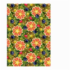 Fruits Star Blueberry Cherry Leaf Small Garden Flag (two Sides) by Ravend