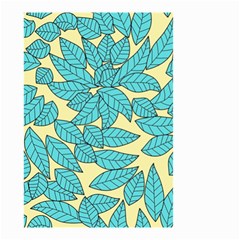 Illustration Sheets Dry Leaves Print Pattern Small Garden Flag (two Sides) by Ravend