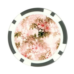 Flower Plant Vintage Retro Poker Chip Card Guard