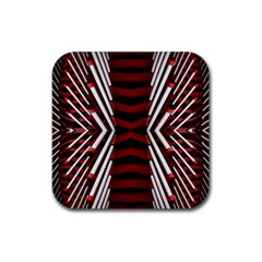 Abstract Pattern Rubber Coaster (square)