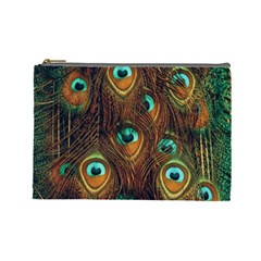 Peacock Feathers Cosmetic Bag (large)