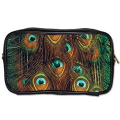 Peacock Feathers Toiletries Bag (one Side)