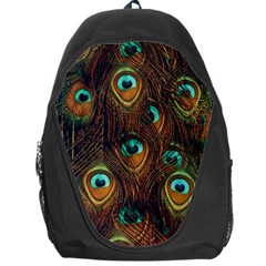 Peacock Feathers Backpack Bag