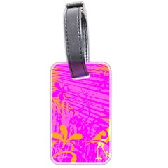 Spring Tropical Floral Palm Bird Luggage Tag (two Sides) by Ravend