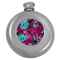 Illustration Sheets Drawing Reason Pattern Round Hip Flask (5 Oz) by Ravend