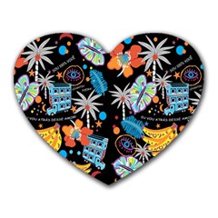 Design Print Pattern Colorful Heart Mousepads by Ravend