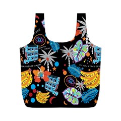 Design Print Pattern Colorful Full Print Recycle Bag (m)