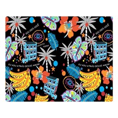 Design Print Pattern Colorful Double Sided Flano Blanket (large) 