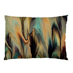 Abstract Painting In Colored Paints Pillow Case