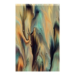 Abstract Painting In Colored Paints Shower Curtain 48  X 72  (small) 