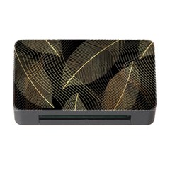 Leaves Nature Art Design Pattern Memory Card Reader With Cf