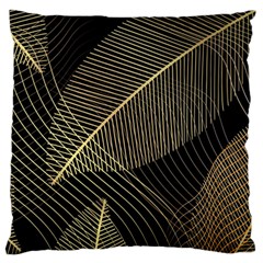 Leaves Nature Art Design Pattern Standard Flano Cushion Case (one Side)