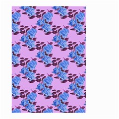 Roses Flowers Background Leaves Small Garden Flag (two Sides) by Ravend