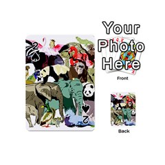 Zoo-animals-peacock-lion-hippo Playing Cards 54 Designs (mini) by Pakrebo