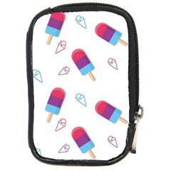 Ice Cream Popsicles Wallpaper Compact Camera Leather Case