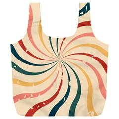 Swirl Star Pattern Texture Old Full Print Recycle Bag (xxxl)