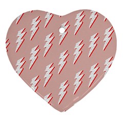 Thunder Flash Abstract Texture Art Ornament (heart)